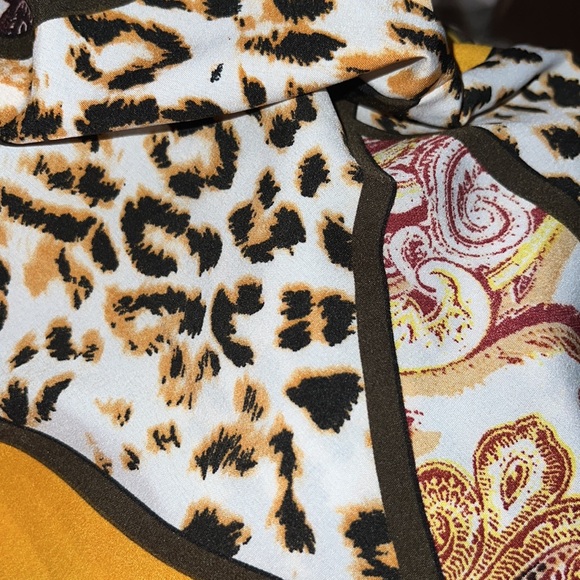 SHEIN Plus Leopard Print Colorblock Coat & Pants Set - Picture 5 of 5